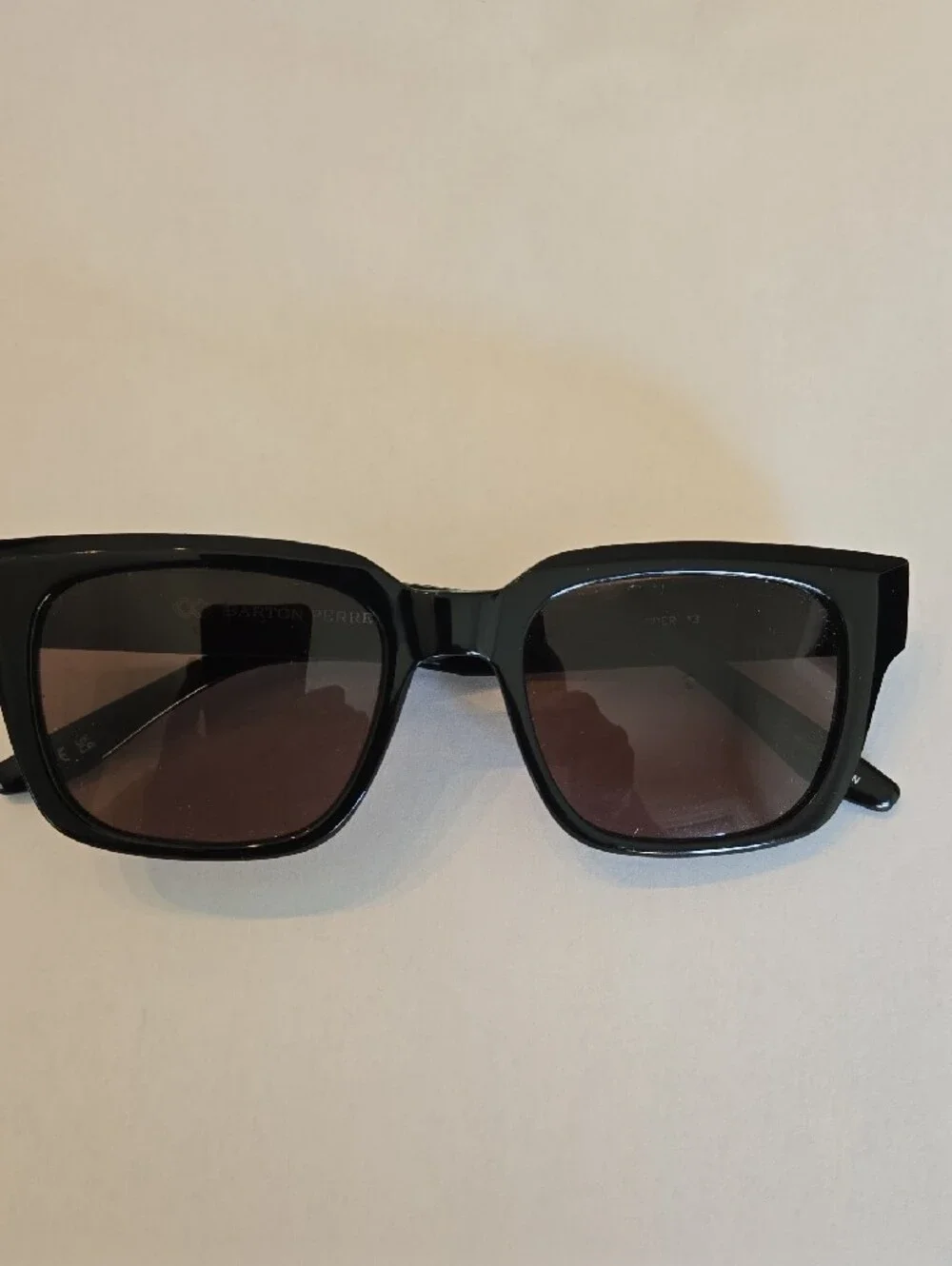 Barton Perreira Black Frame Sunglasses with Brown Lenses